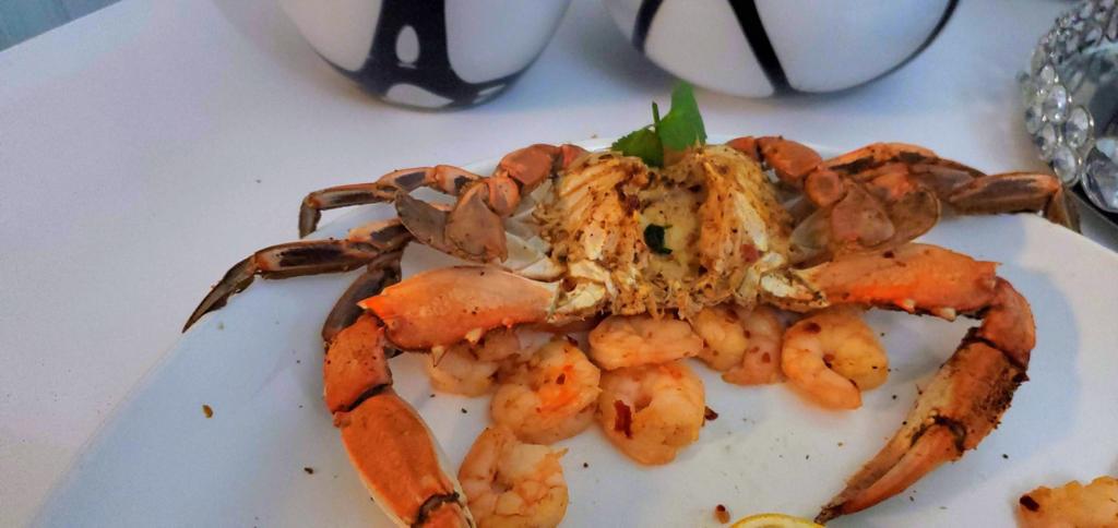 Spiced crab with shrimp
