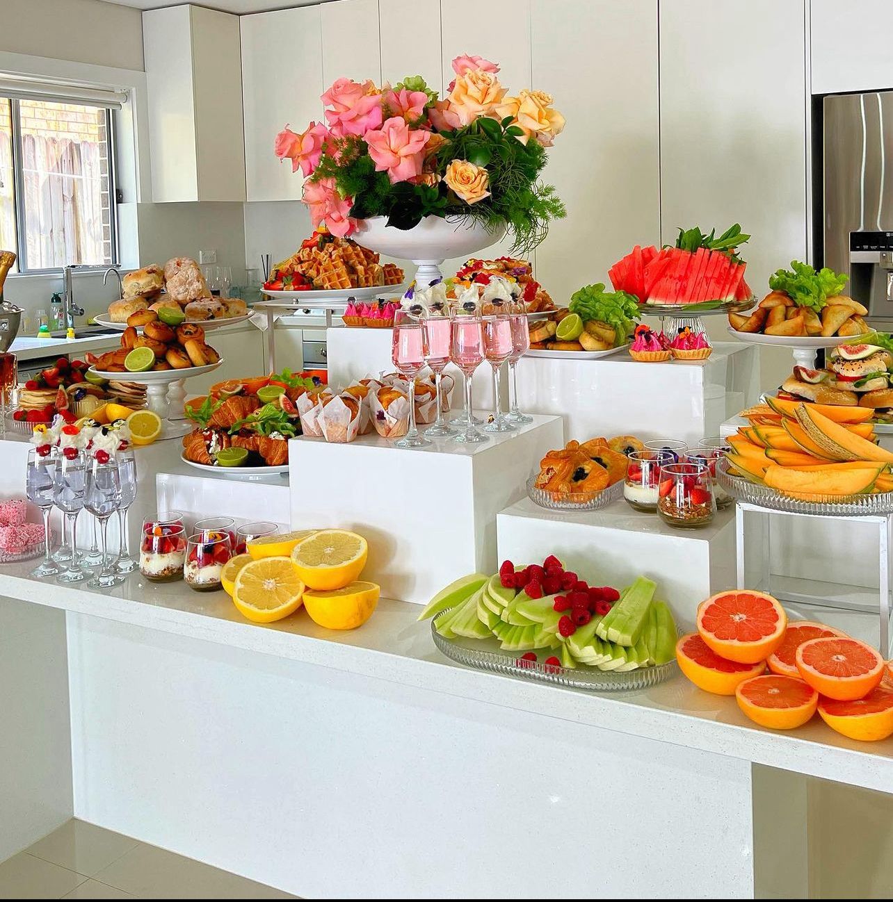 Brunch grazing table